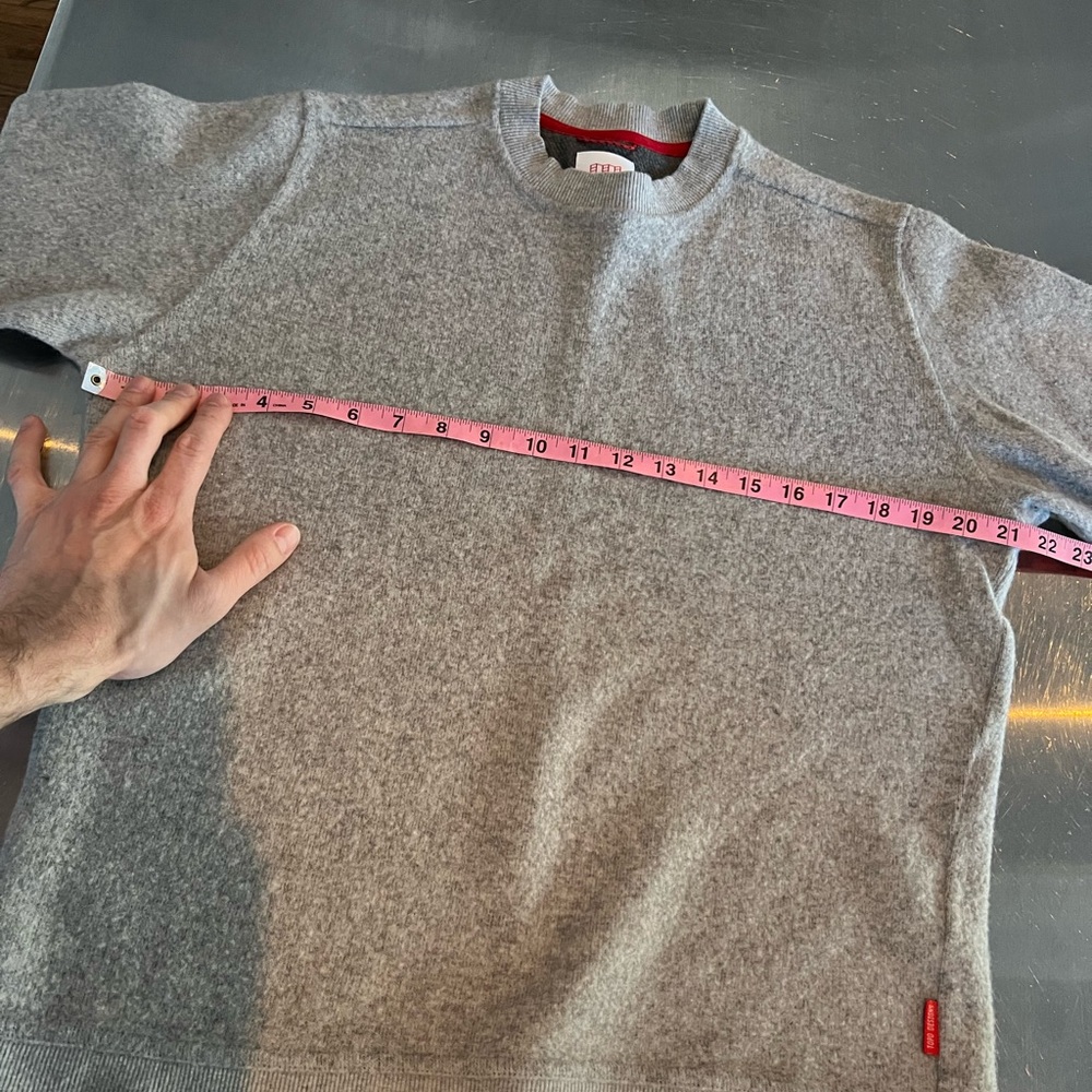 Topo Designs Gray Crewneck Sweater